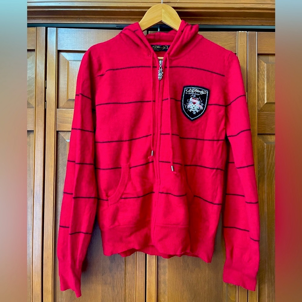 Y2K Ed Hardy by Christian Audigier Sweater Hoody | Y2K Vintage